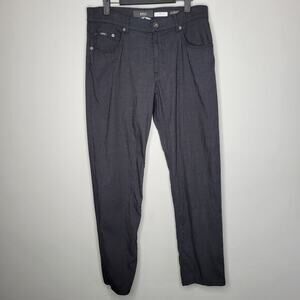Brax Feel Good Pants‎ Men 32x32 Cooper Regular Black Gyay Woven